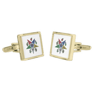 Order Of The Eastern Star Gold Cufflinks