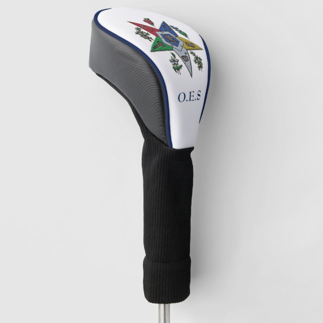 Order Of The Eastern Star Golf Head Cover (Angled)