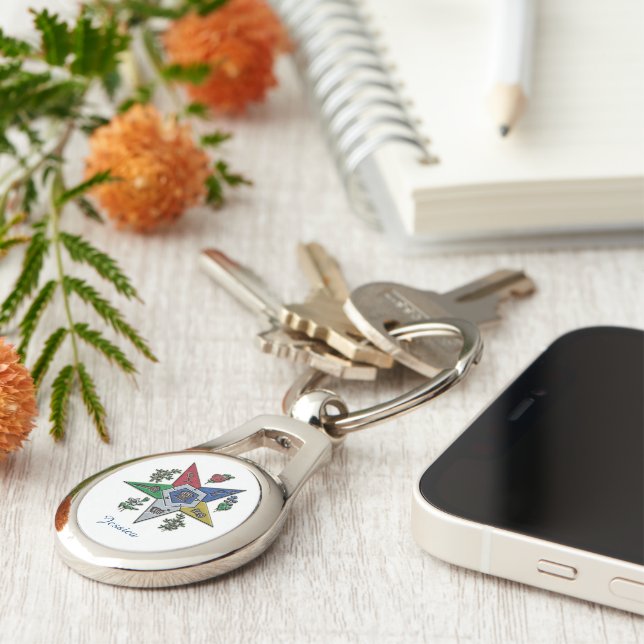 Order Of The Eastern Star Keychain (Side)