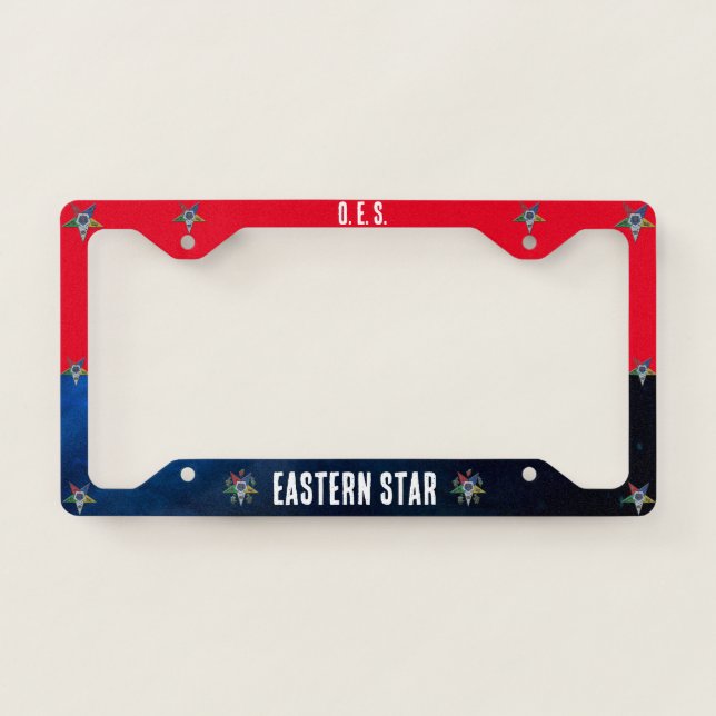 Order Of The Eastern Star License Plate Frame (Front)