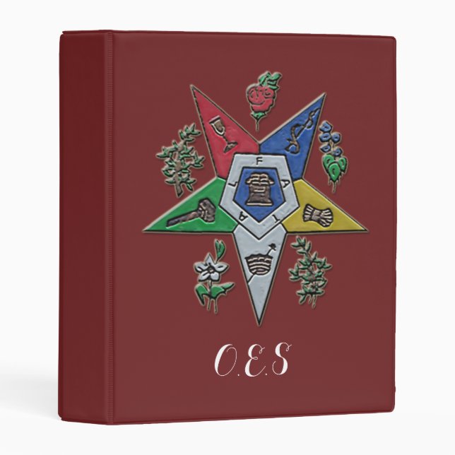 Order Of The Eastern Star Mini Binder (Front/Spine)