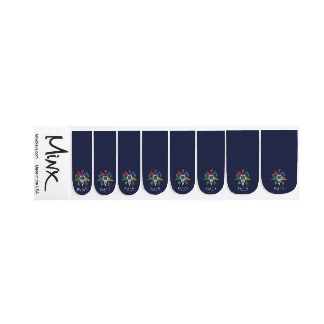 Order Of The Eastern Star Minx Nail Wraps (Left Hand)