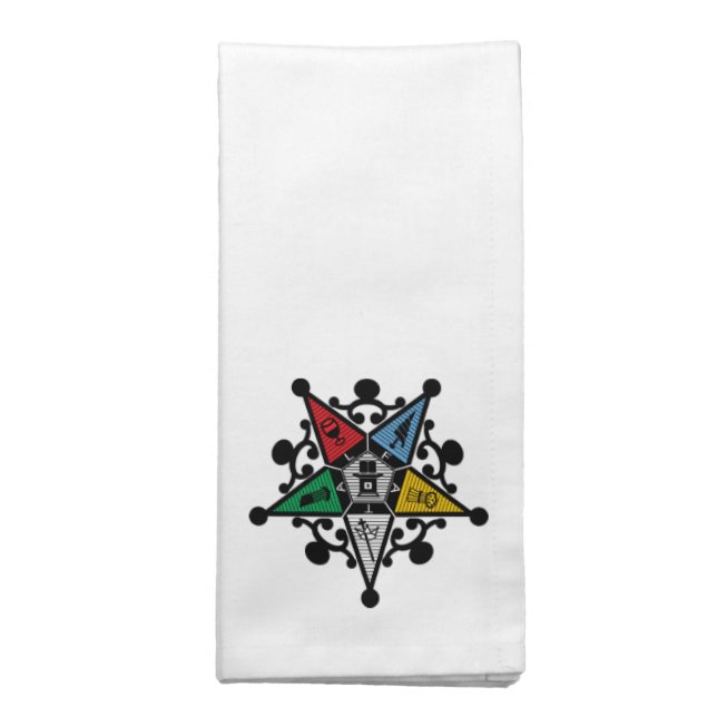 Order of the Eastern Star Napkin (Folded)