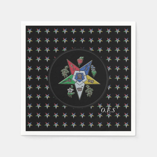 Order Of The Eastern Star Napkins (Front)