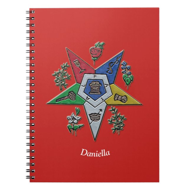 Order Of The Eastern Star Notebook (Front)