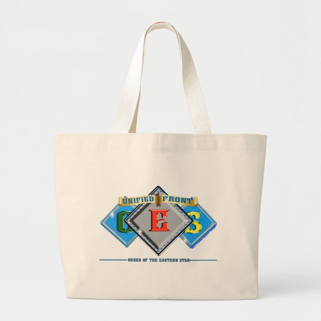 Order of the Eastern Star OES Large Tote Bag (Front)
