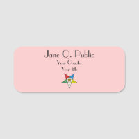 Order of the Eastern Star OES Pink Custom