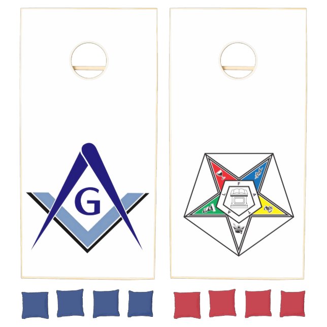 Order of the Eastern Star OES Premium Cornhole Set (Set)