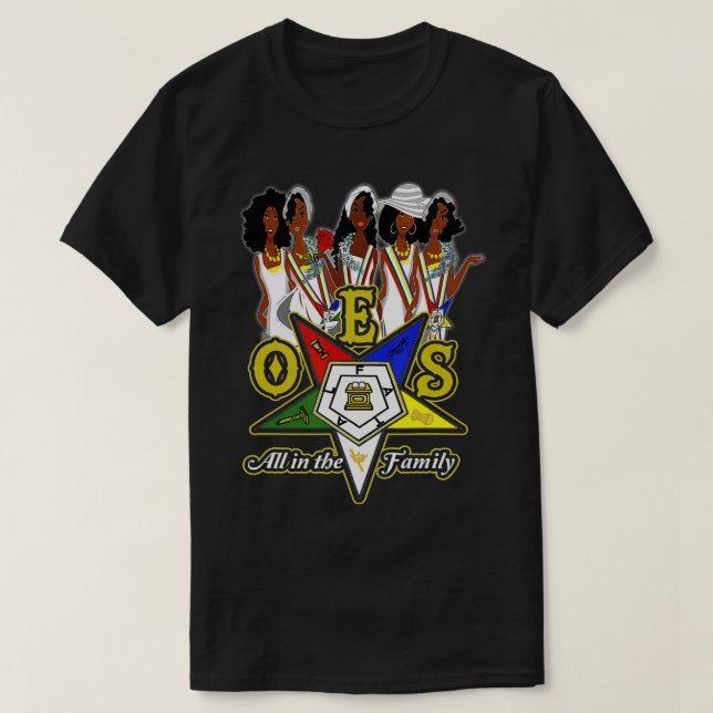 Order Of The Eastern Star OES Ring Diva Sistar of  T-Shirt (Design Front)