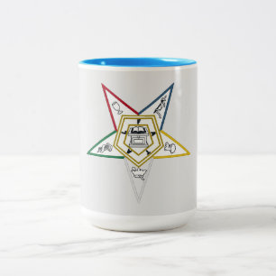 Order of the Eastern Star OES Two-Tone Coffee Mug