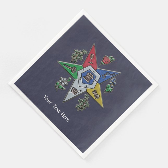 Order Of The Eastern Star Paper Dinner Napkins (Corner)