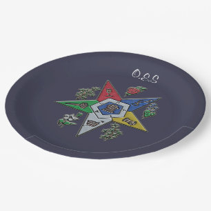 Order Of The Eastern Star Paper Plates