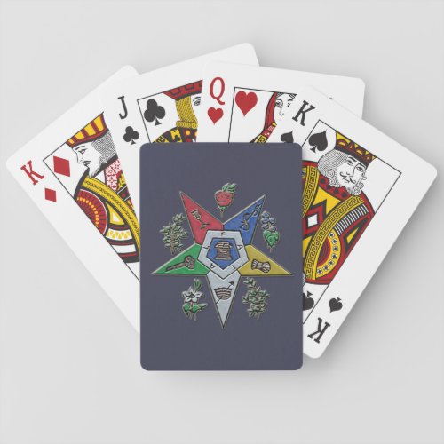 Order Of The Eastern Star Playing Cards