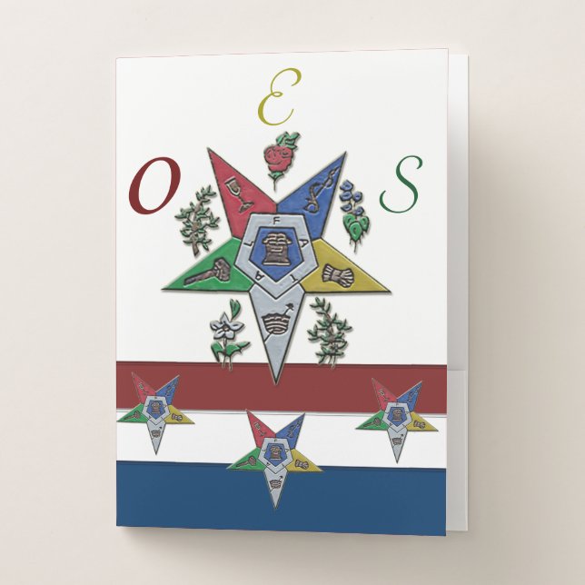 Order Of The Eastern Star Pocket Folder (Front)