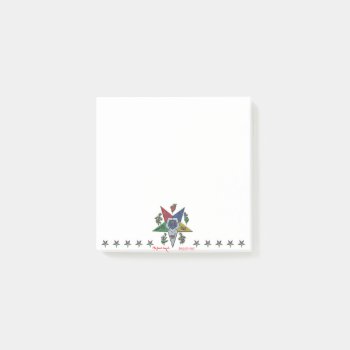 Order Of The Eastern Star Post-it Notes by OcularPassion at Zazzle