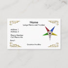 Order of the Eastern Star Profile/Business Card