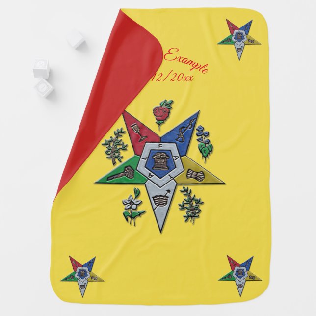 Order Of The Eastern Star Receiving Blanket (In Situ)