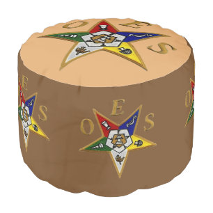 ORDER of the EASTERN STAR   Round Ottoman