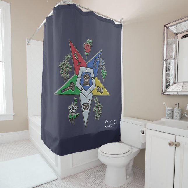 Order Of The Eastern Star Shower Curtain (In Situ)