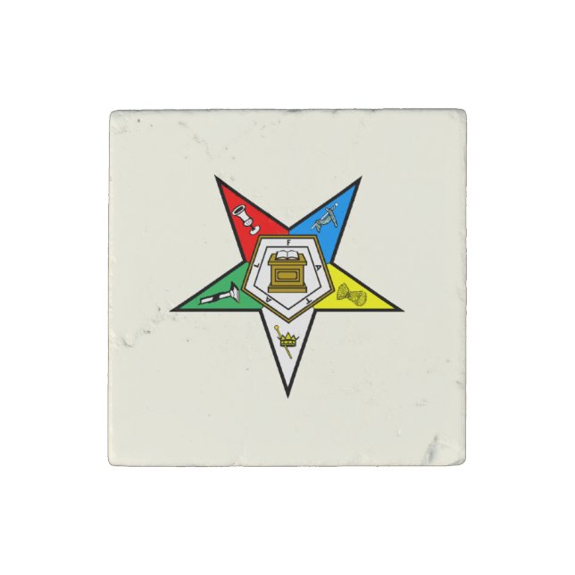 Order of the Eastern Star Stone Magnet (Front)