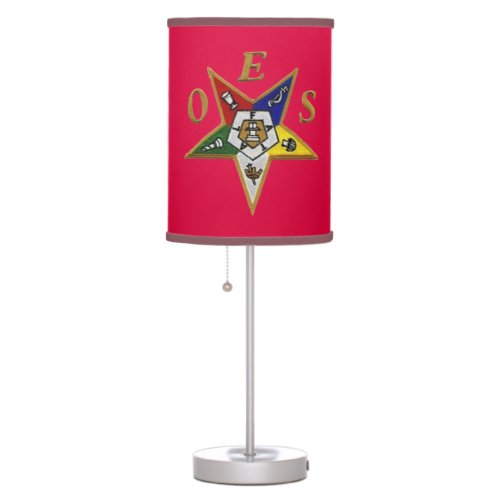 ORDER of the EASTERN STAR  TABLE LAMP