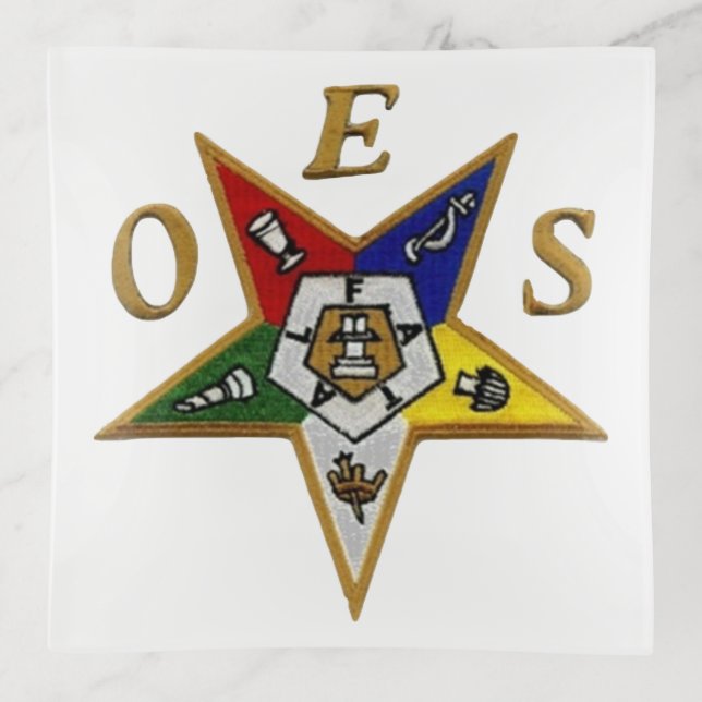 Order of the Eastern Star Trinket Tray (Front)