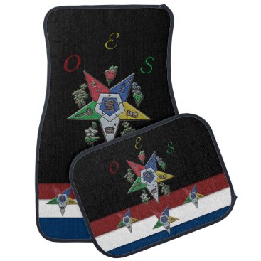 Order Of The Eastern Star USA Car Floor Mat Order Of The Eastern Star USA Car Floor Mat