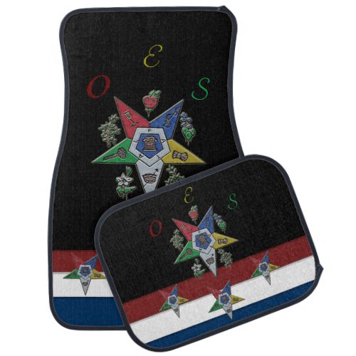 Order Of The Eastern Star USA Car Floor Mat