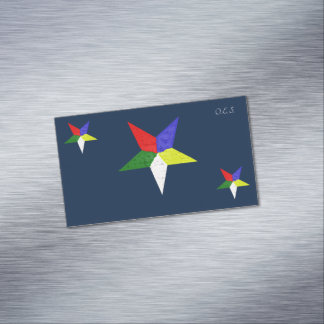 Order Of The Eastern Star (Wavy) Business Card Magnet