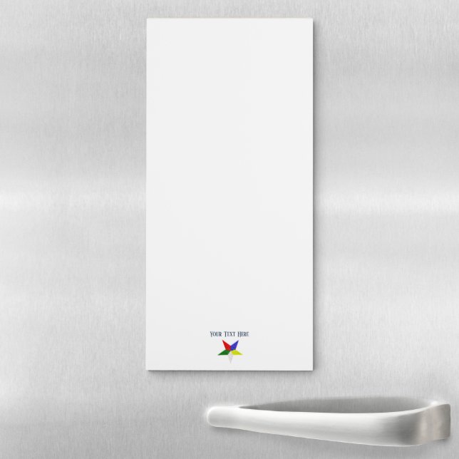 Order Of The Eastern Star (Wavy)  Magnetic Notepad (In Situ)