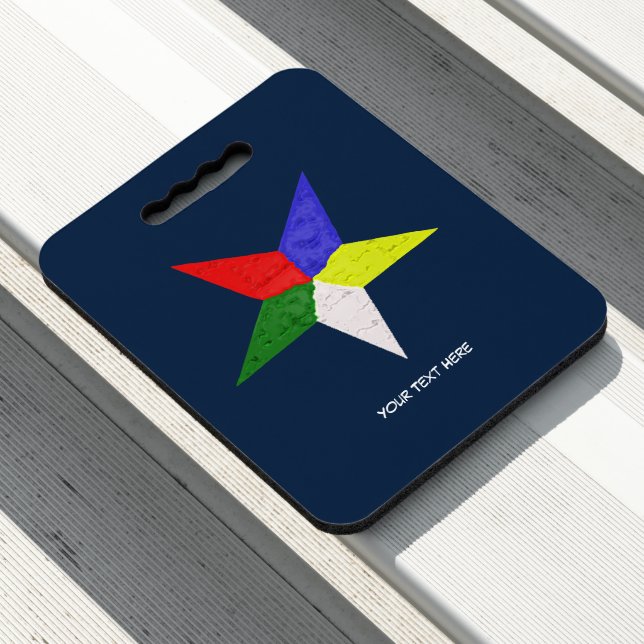 Order Of The Eastern Star (Wavy)  Seat Cushion (In Situ)