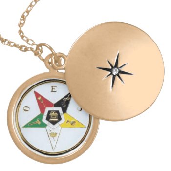 Order Of The Eastern Stars Light Locket Necklace by KUNGFUJOE at Zazzle