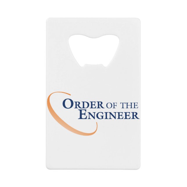 Order of the Engineer Credit Card Bottle Opener (Front)