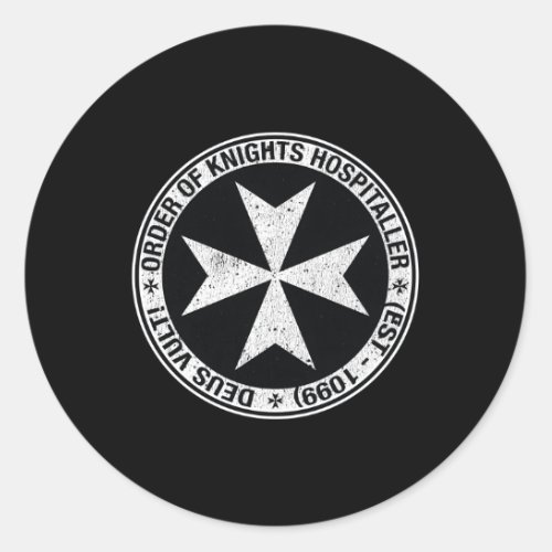 Order Of The Knights Hospitaller Classic Round Sticker