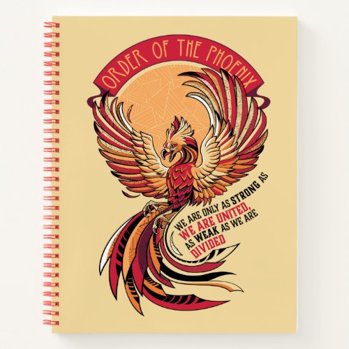 Order of the Phoenix Crosshatched Emblem Notebook