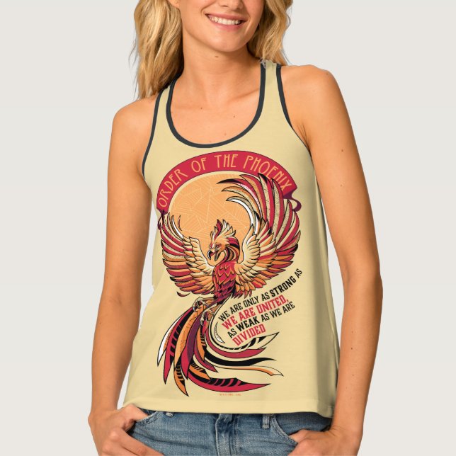 Order of the Phoenix Crosshatched Emblem Tank Top (Front)