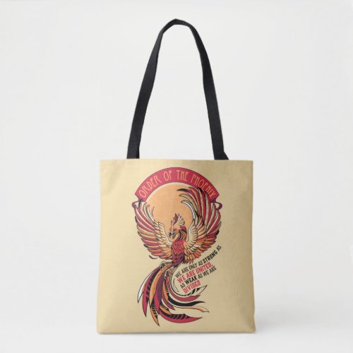 Order of the Phoenix Crosshatched Emblem Tote Bag