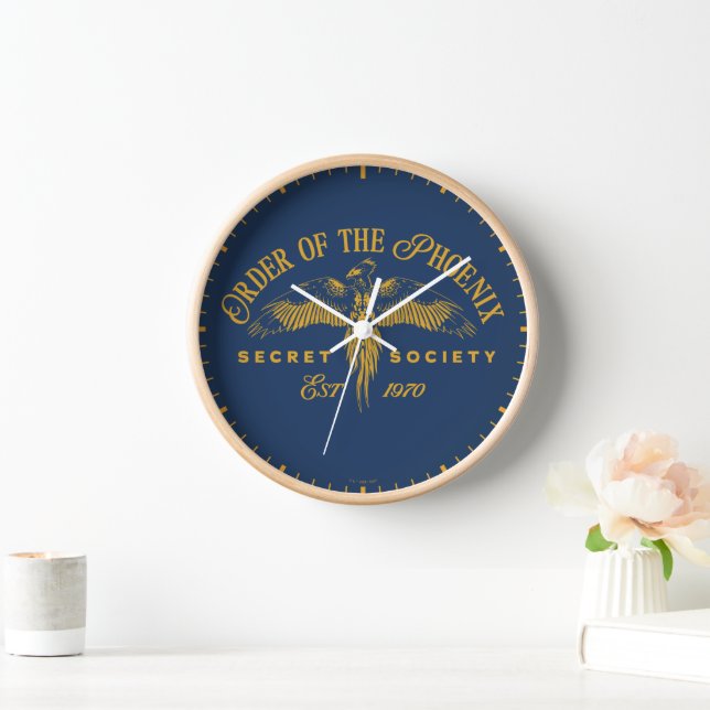 ORDER OF THE PHOENIX Secret Society Graphic Clock (Home)