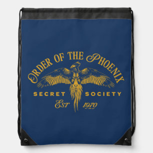 ORDER OF THE PHOENIX Secret Society Graphic Drawstring Bag