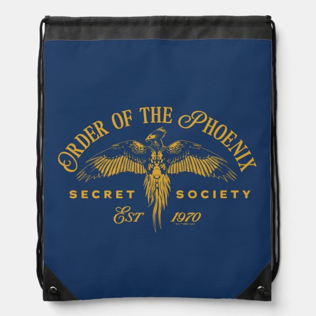 ORDER OF THE PHOENIX Secret Society Graphic Drawstring Bag (Front)