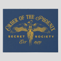 ORDER OF THE PHOENIX Secret Society Graphic Faux Canvas Print