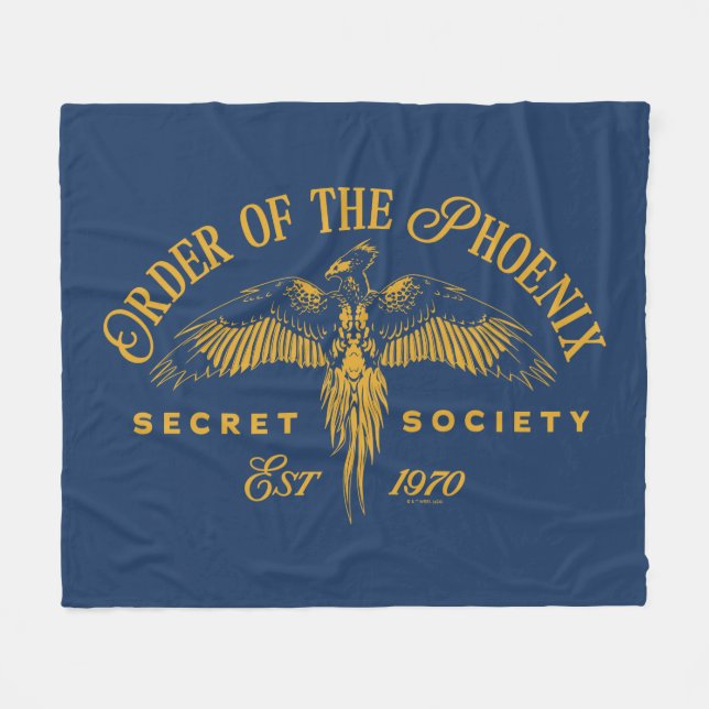 ORDER OF THE PHOENIX Secret Society Graphic Fleece Blanket (Front (Horizontal))