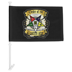 Order or Eastern Star Car Flag