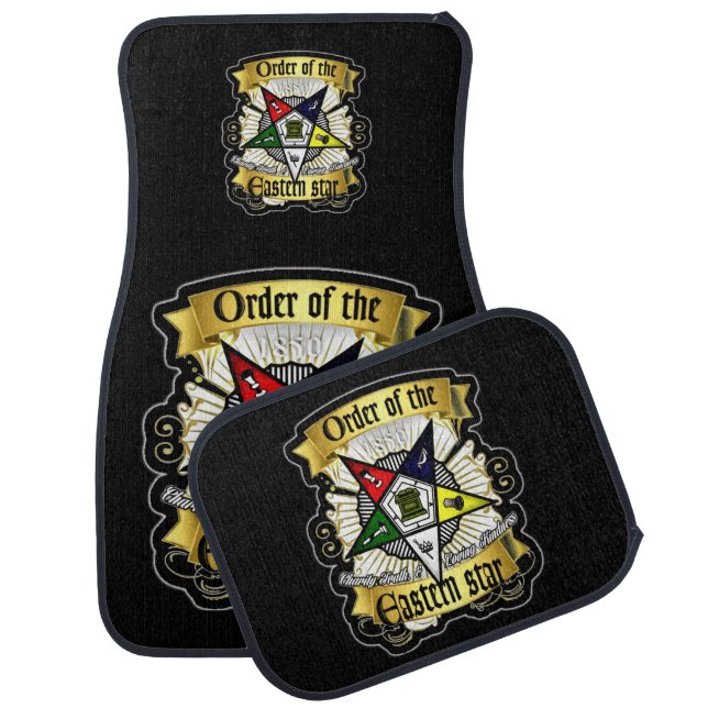 Order or Eastern Star Car Floor Mat (Set)