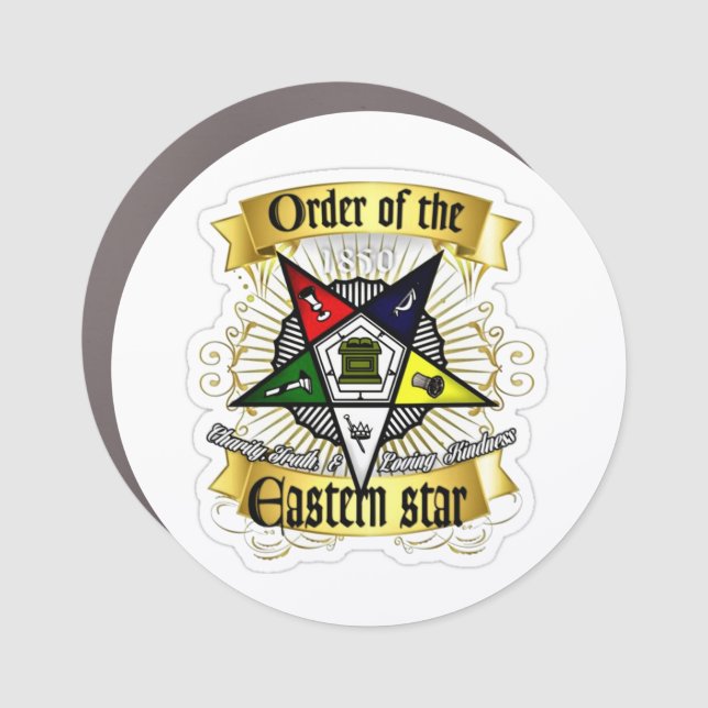 Order or Eastern Star Car Magnet (Front)