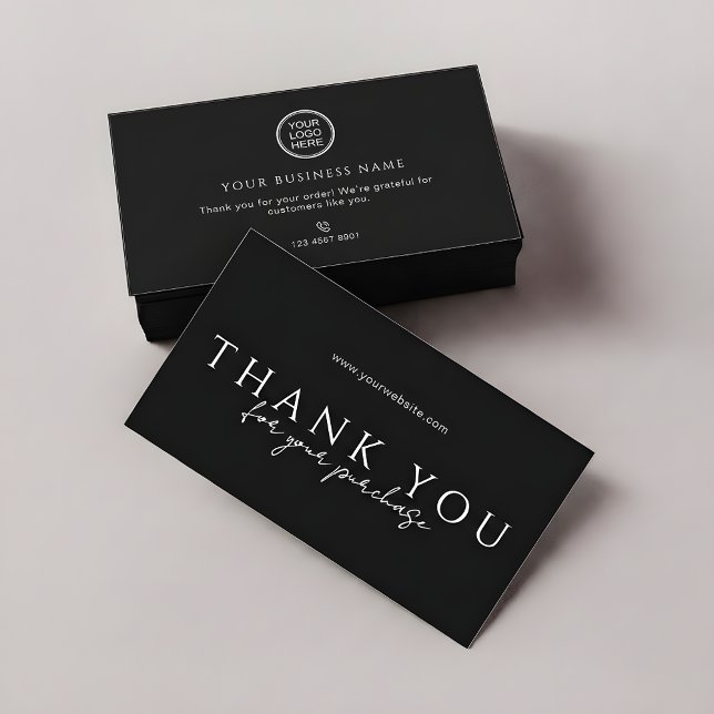 Order Packaging Thank You Inserts | Modern Sleek (Creator Uploaded)