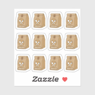 Order Take Out Food Bag Bujo Planner Calendar Sticker