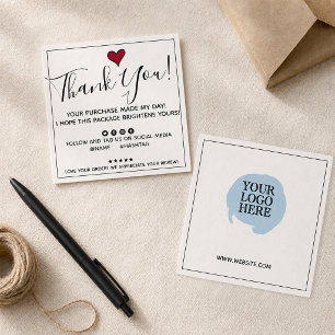 Order Thank You Purchase Made My Day Note Card