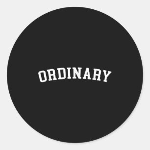 Ordinary classic round sticker