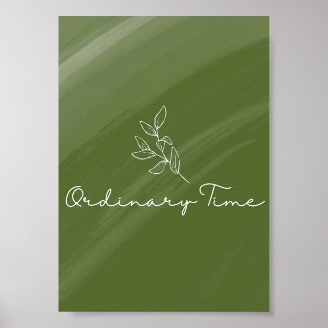 Ordinary Time Liturgical Card Print (Front)